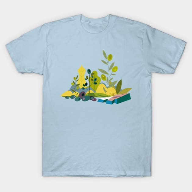 Olive Trees Orchard T-Shirt by Palette Box